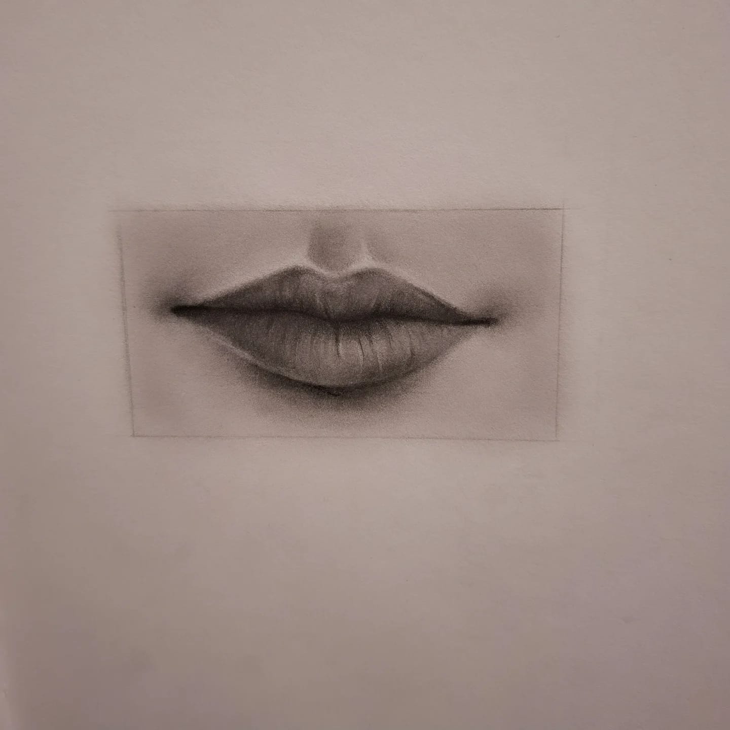 Full lips closeup studie
